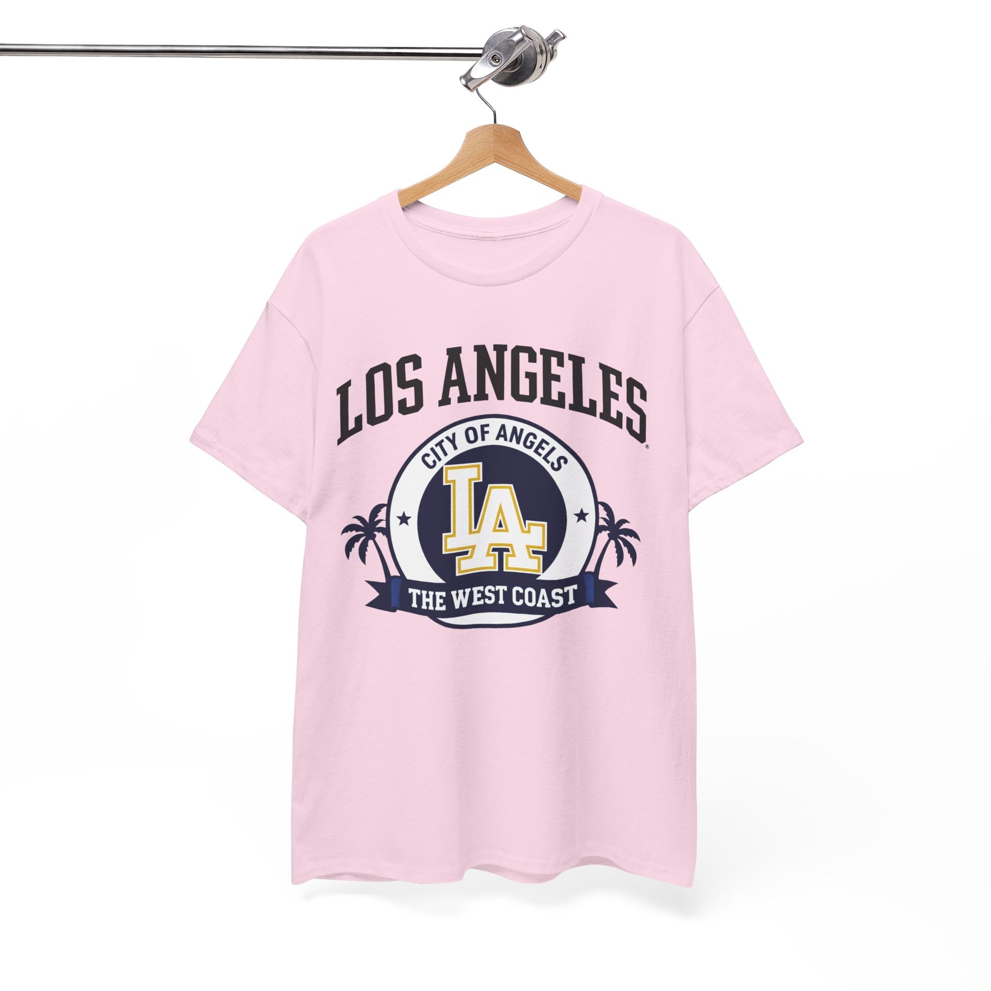 White Smoke Los Angeles City of Angels LA Graphic T-Shirt – West Coast Streetwear Tee