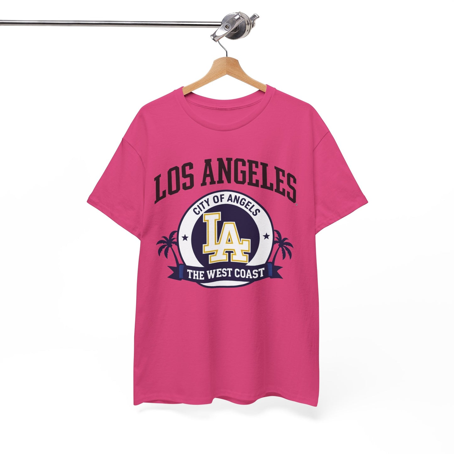 White Smoke Los Angeles City of Angels LA Graphic T-Shirt – West Coast Streetwear Tee
