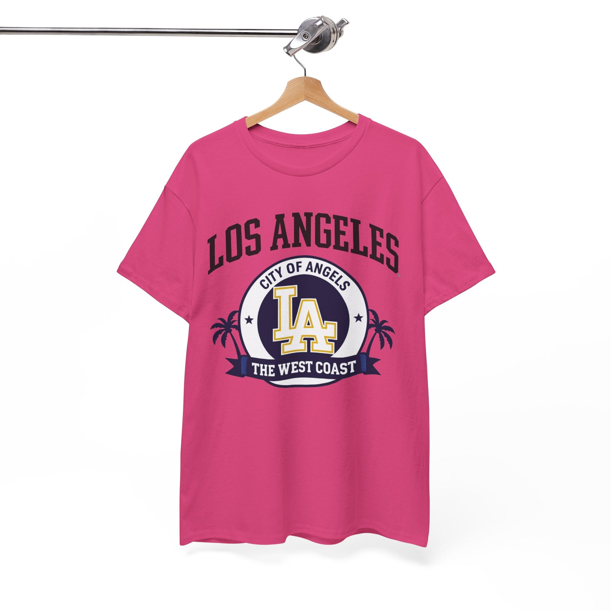 White Smoke Los Angeles City of Angels LA Graphic T-Shirt – West Coast Streetwear Tee