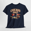 Chicago 1987 Vintage Sports T-Shirt – Retro Baseball and Football Graphic Tee – casual fan outfit, lightweight game day shirt, image 1.0