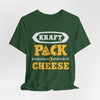 Lavender Pack & Cheese T-Shirt — Kraft Pack Cheese Vintage Deli Graphic Packers football Tee