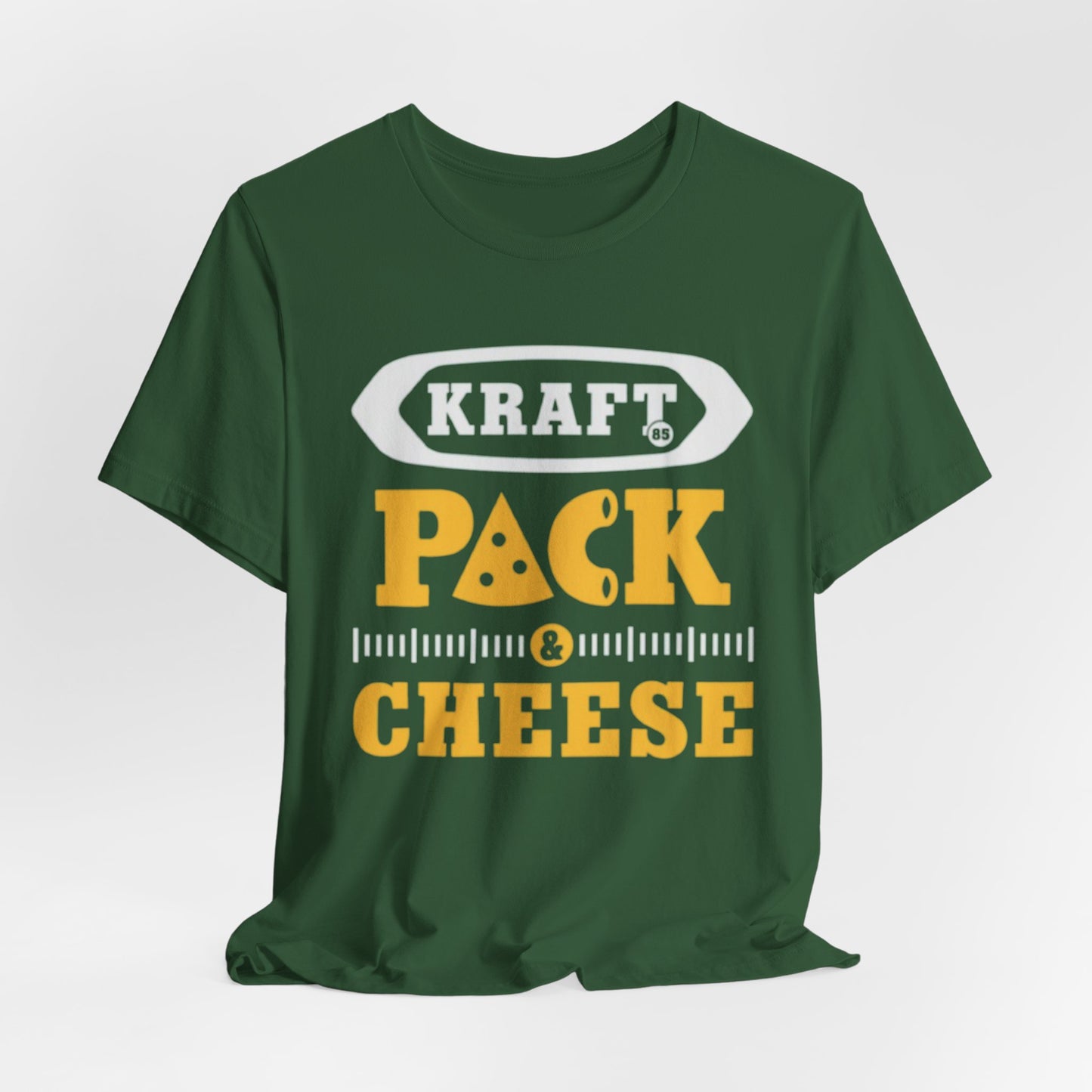 Lavender Pack & Cheese T-Shirt — Kraft Pack Cheese Vintage Deli Graphic Packers football Tee