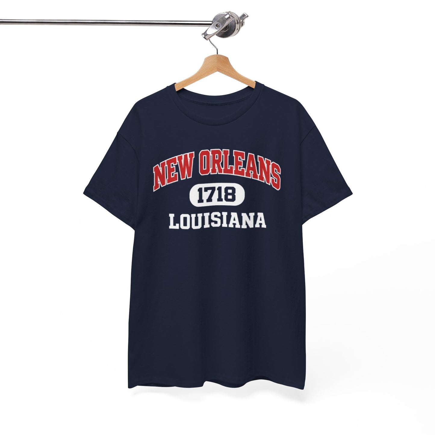 New Orleans 1718 Louisiana Tee — Vintage Collegiate City T-Shirt