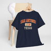 Dark Slate Gray San Antonio 1718 Texas Tee — Vintage City T‑Shirt