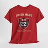 Brown New York Union Made N.Y. 22 Shield T-Shirt — Vintage Athletic Graphic Tee