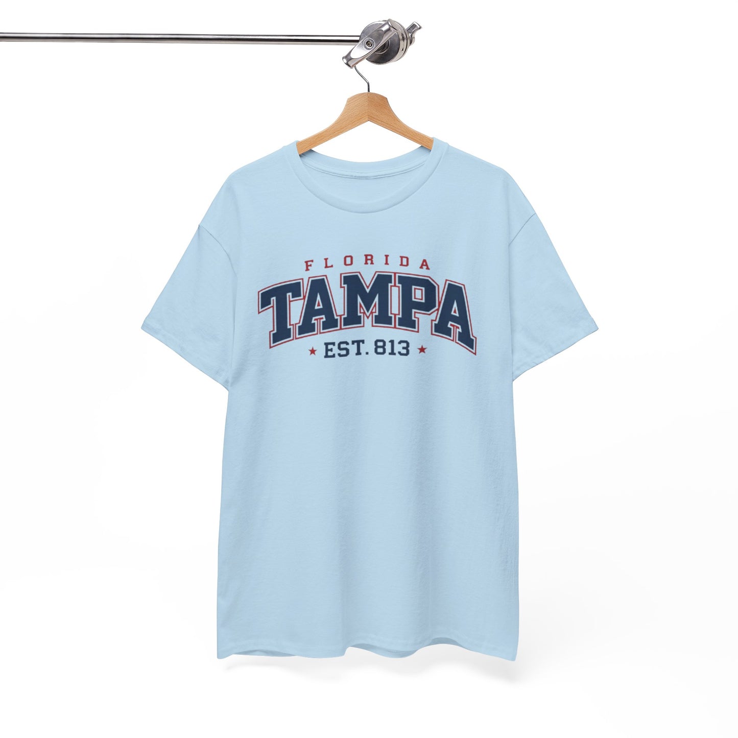 White Smoke Tampa Florida Vintage College Tee – EST. 813 City Shirt