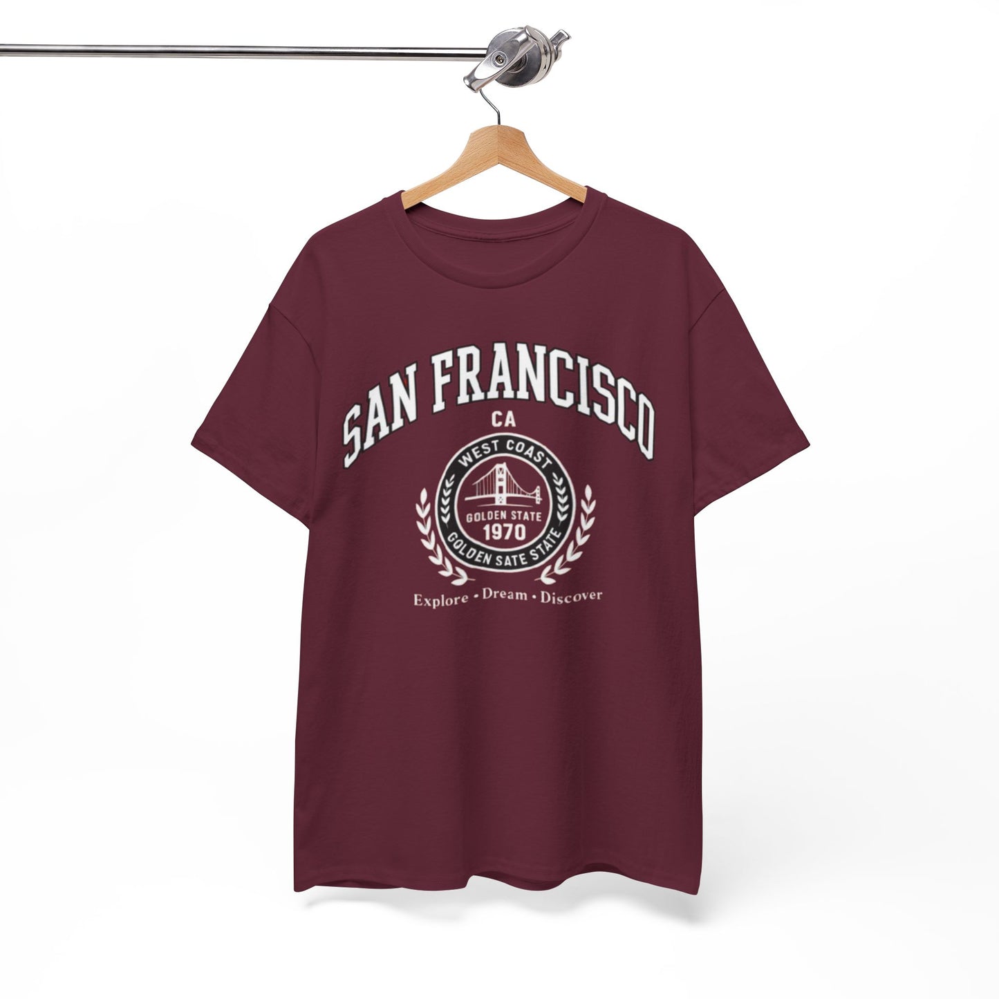White Smoke San Francisco California Graphic T-Shirt – West Coast City Streetwear Tee