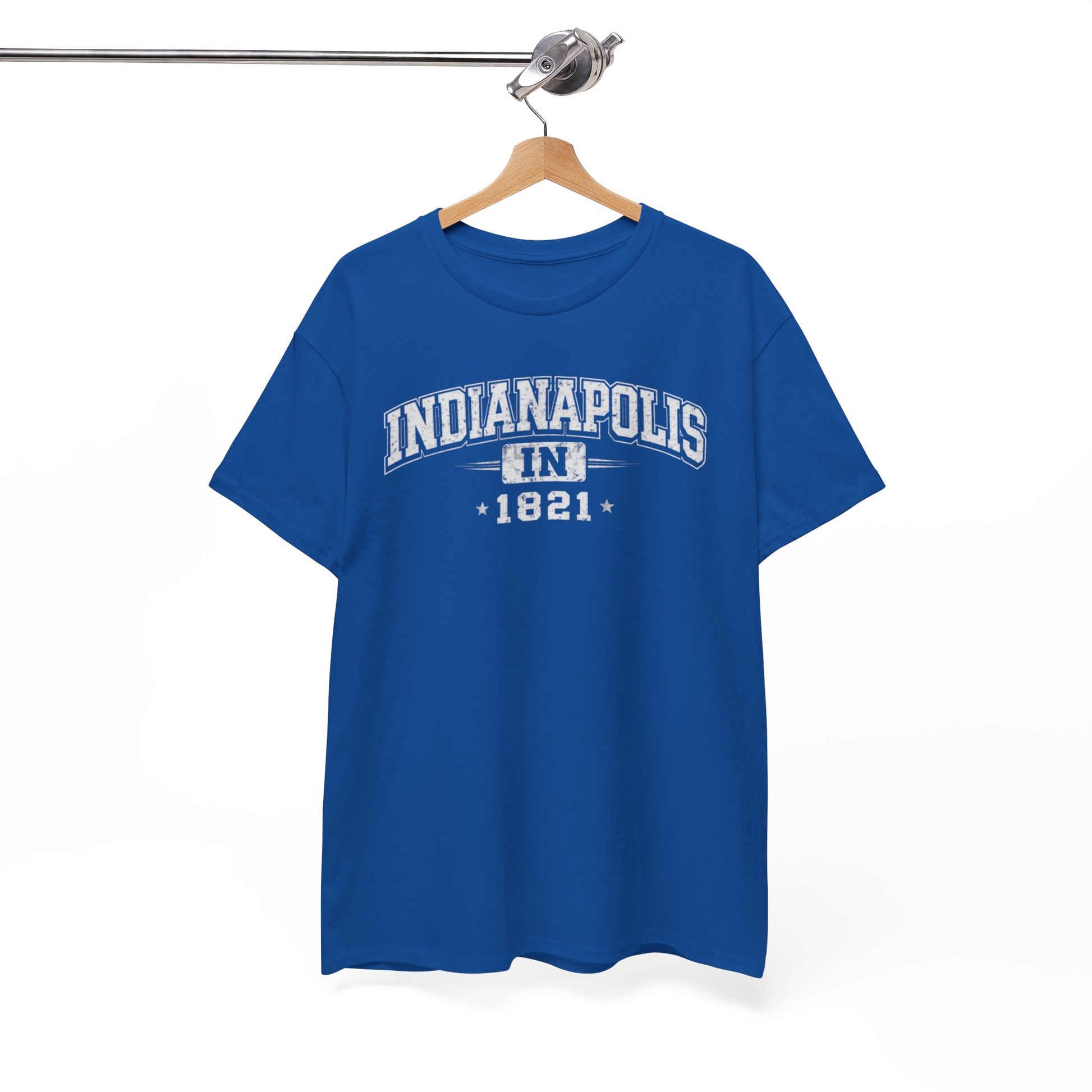 White Smoke Indianapolis 1821 Tee Vintage City T Shirt Indiana Retro Graphic Shirt
