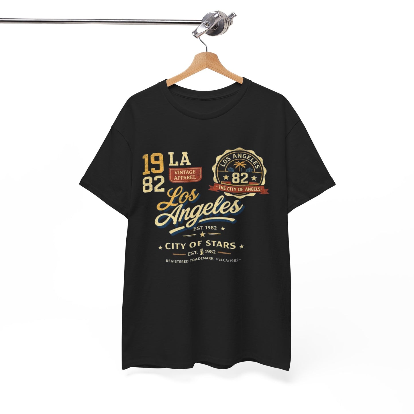 White Smoke Los Angeles 1982 Vintage Graphic Tee — City of Stars LA T-Shirt