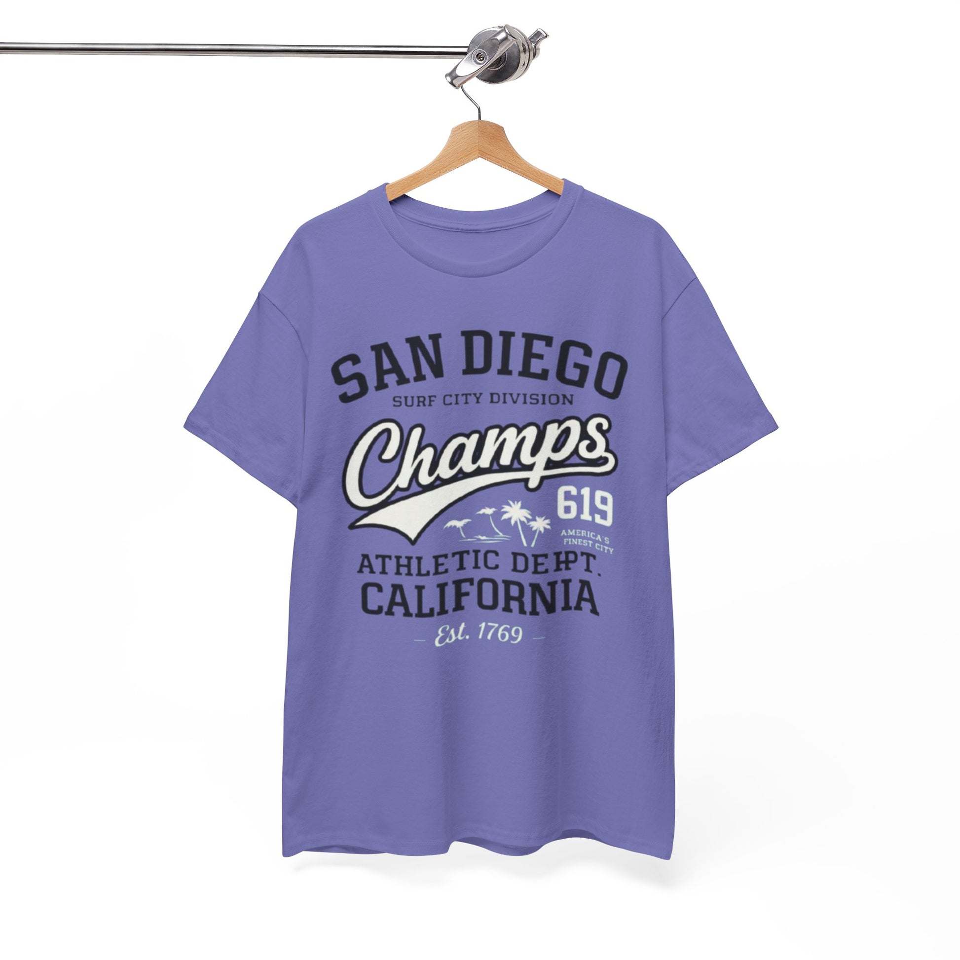 White Smoke San Diego 619 T Shirt – Surf City Champs Athletic California Tee