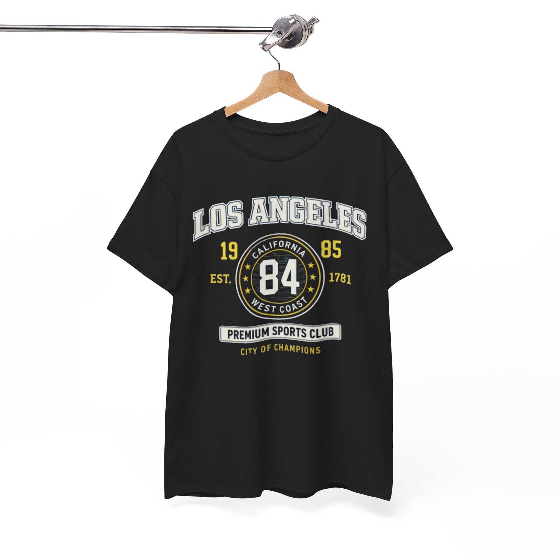 White Smoke Los Angeles 84 Vintage Sports T‑Shirt — Premium Collegiate Tee