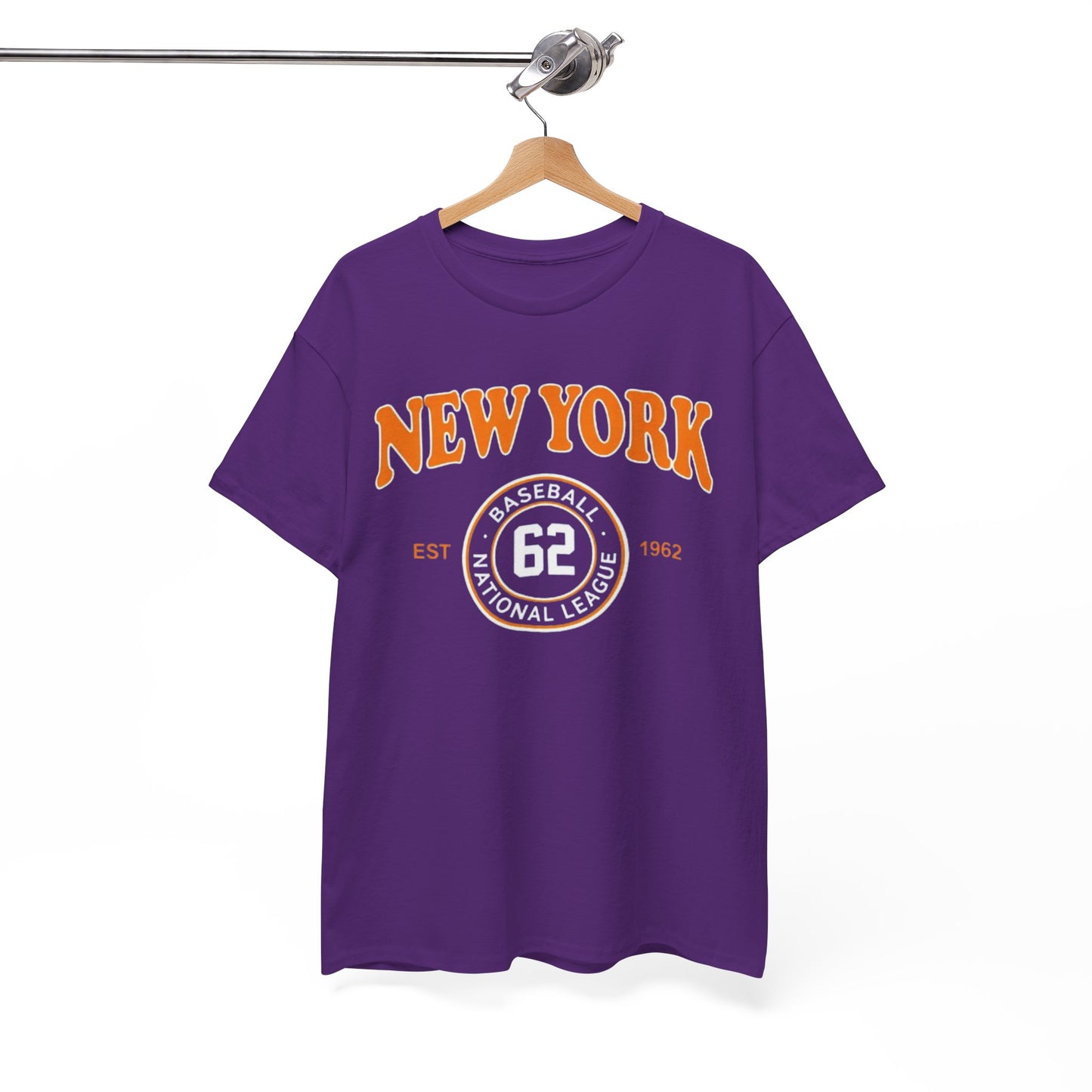 New York Baseball Tee "62" Vintage Athletic T‑Shirt