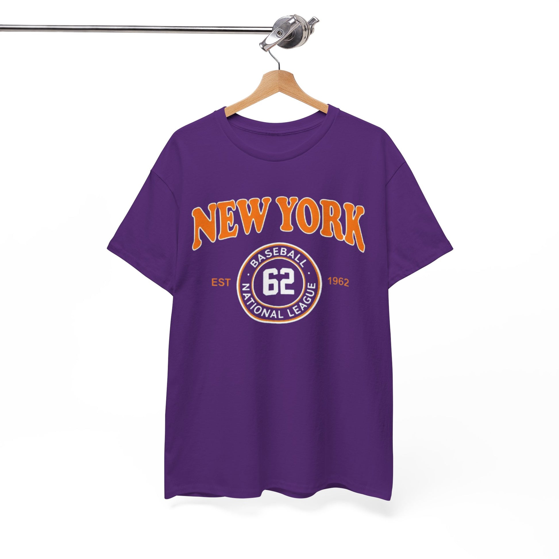 White Smoke New York Baseball Tee "62" Vintage Athletic T‑Shirt
