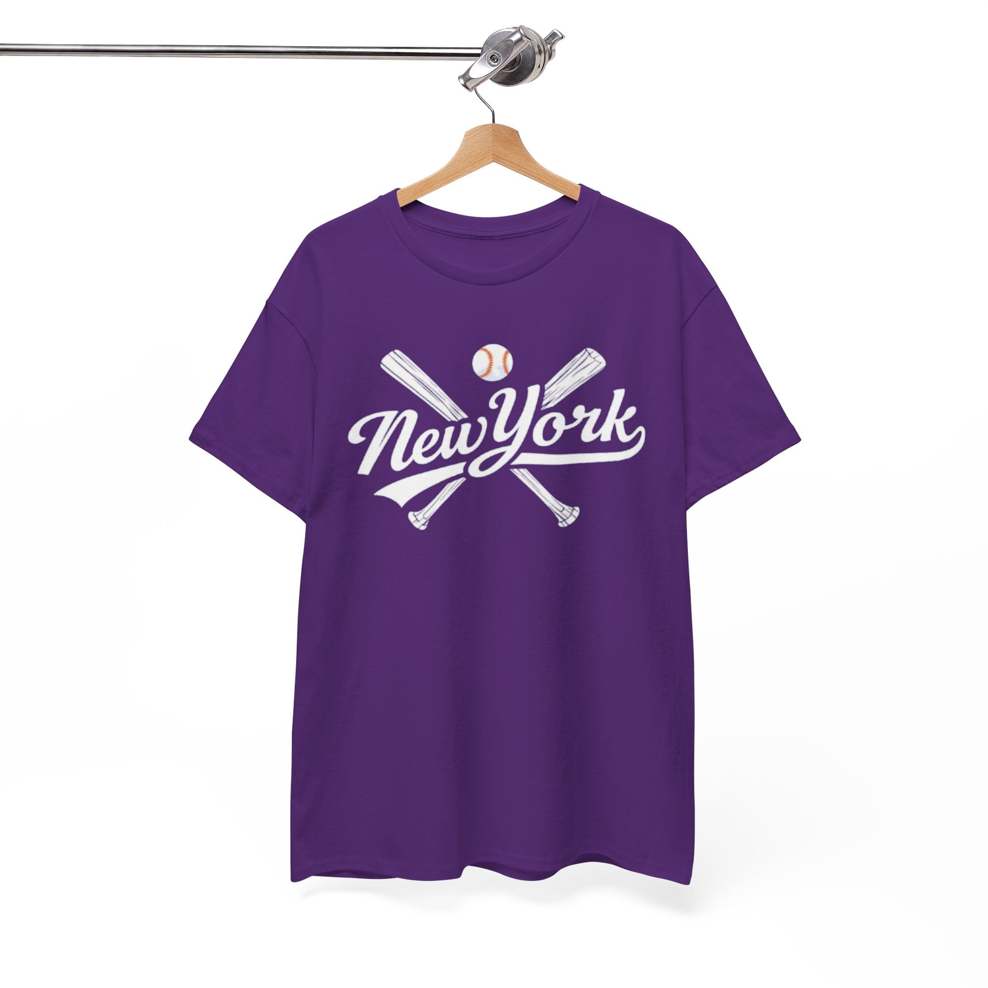 New York Baseball T-Shirt — Crossed Bats tee streetwear fashion product image 8