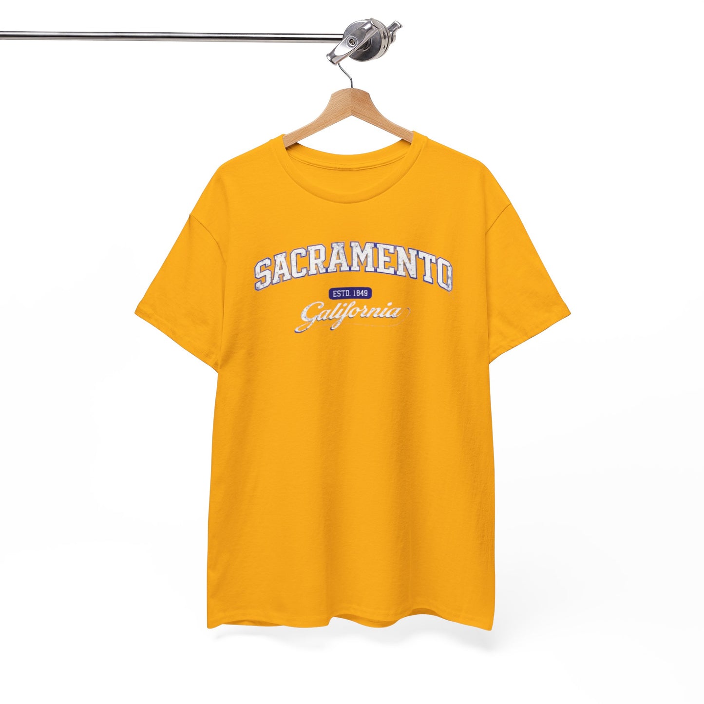 White Smoke Sacramento California Tee — Vintage Collegiate City Shirt