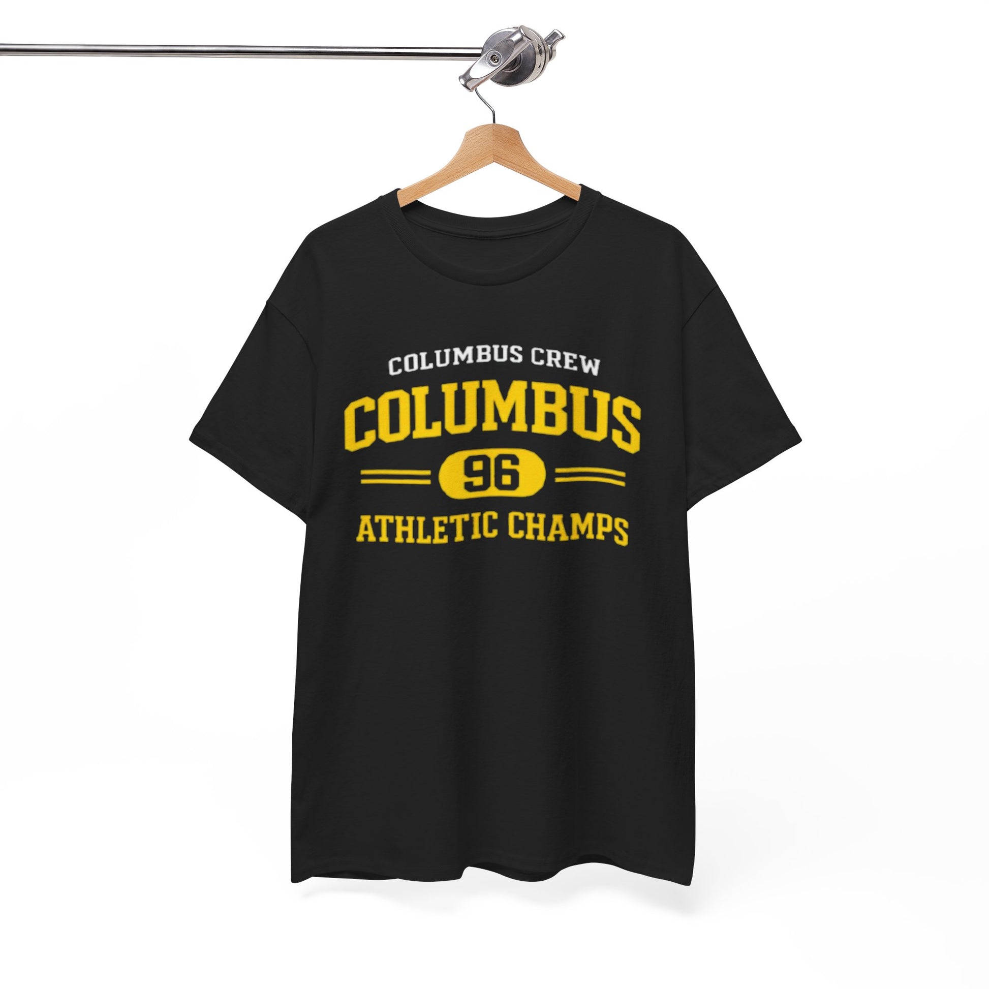 White Smoke Columbus Crew 96 Athletic Champs T‑Shirt — Retro Sports Tee