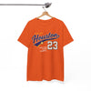 White Smoke Houston 23 tee city athletic shirt retro sports vintage tee