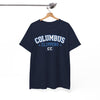 White Smoke Columbus Clippers Baseball Tee — Retro Short Sleeve Shirt