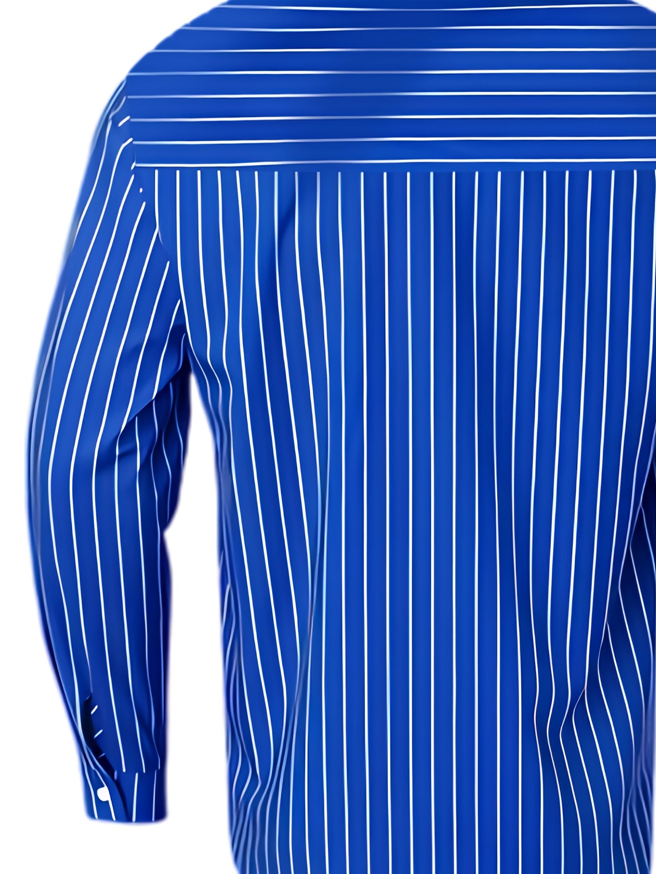 Men's Long-sleeve Shirt with Classic Cut Green Striped Business Shirt, Suitable for Men - Adults - Unisex - - Couples - Casual - Outdoor - Streetwear - Youth = Versatile for Business Casual, Machine Washable, Year-round Wear