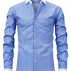 White Smoke Men'S Osha Collar Color-Blocked Long-Sleeve Shirt, New 2025 Digital Print Striped Business Casual Fashion, Finely Tailored Regular Fit, Breathable And Comfortable Fabric, Trendy And Unique, Perfect As a Holiday Gift for Men'S