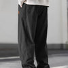 Gray Men'S Corduroy Straight-Leg Pants | Drawstring Waist, Belt Closure, Comfortable And Versatile, Ideal For Fall/Winter