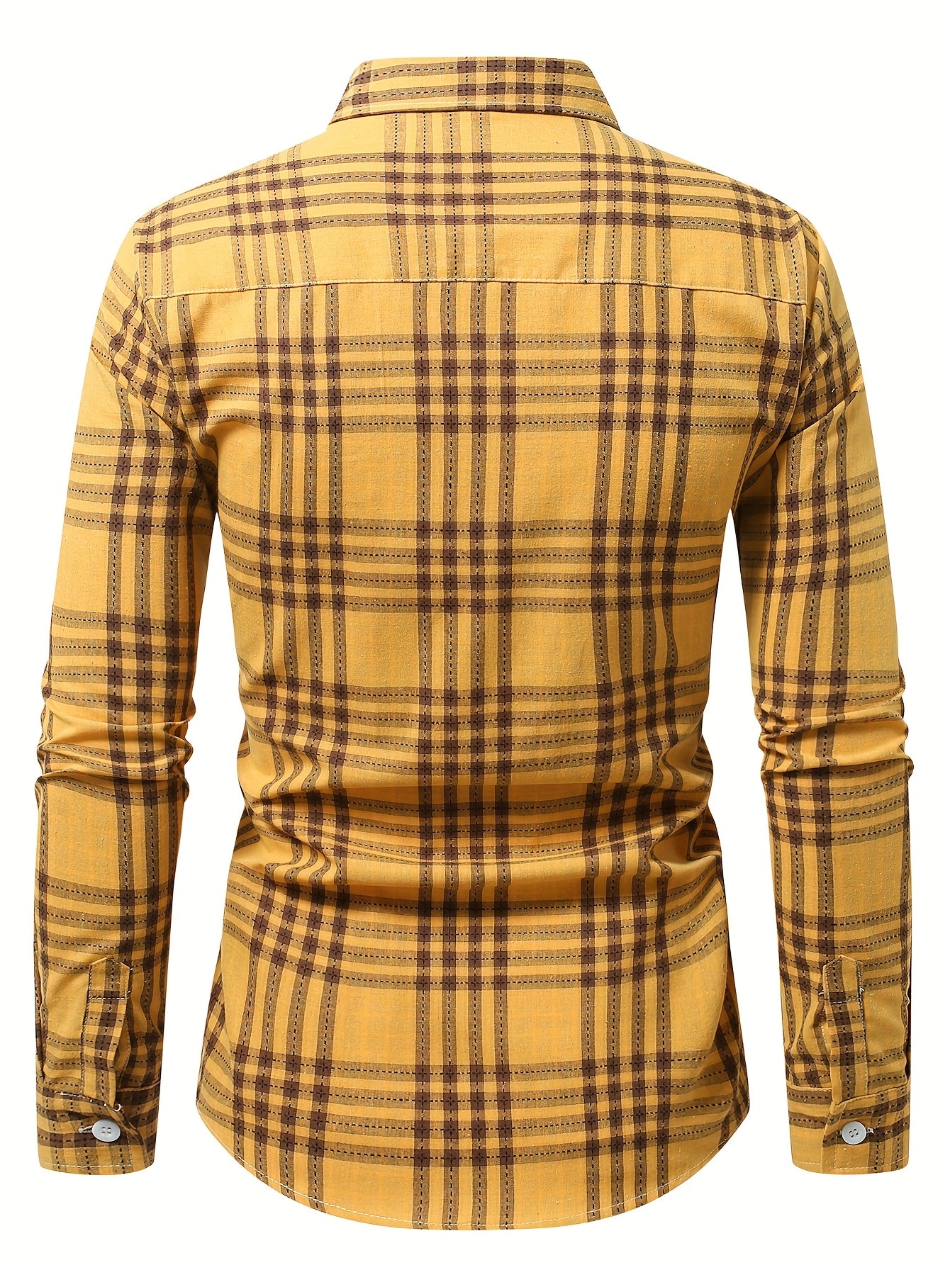 Color-Woven Long-Sleeve Shirt