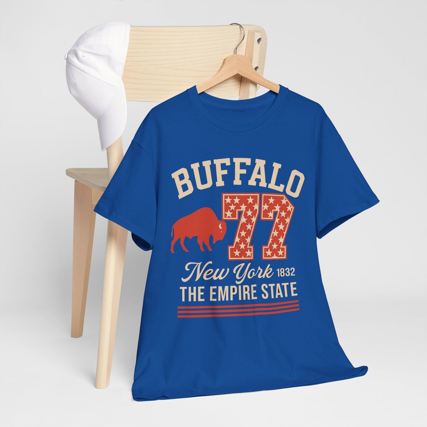 Buffalo 77 New York Tee — Empire State Vintage Sports Shirt