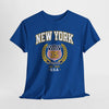 Lavender New York Athletics Crest T-Shirt — Vintage USA College Tee