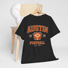 Dark Slate Gray Austin Football Graphic Tee – Vintage Collegiate Football Shirt