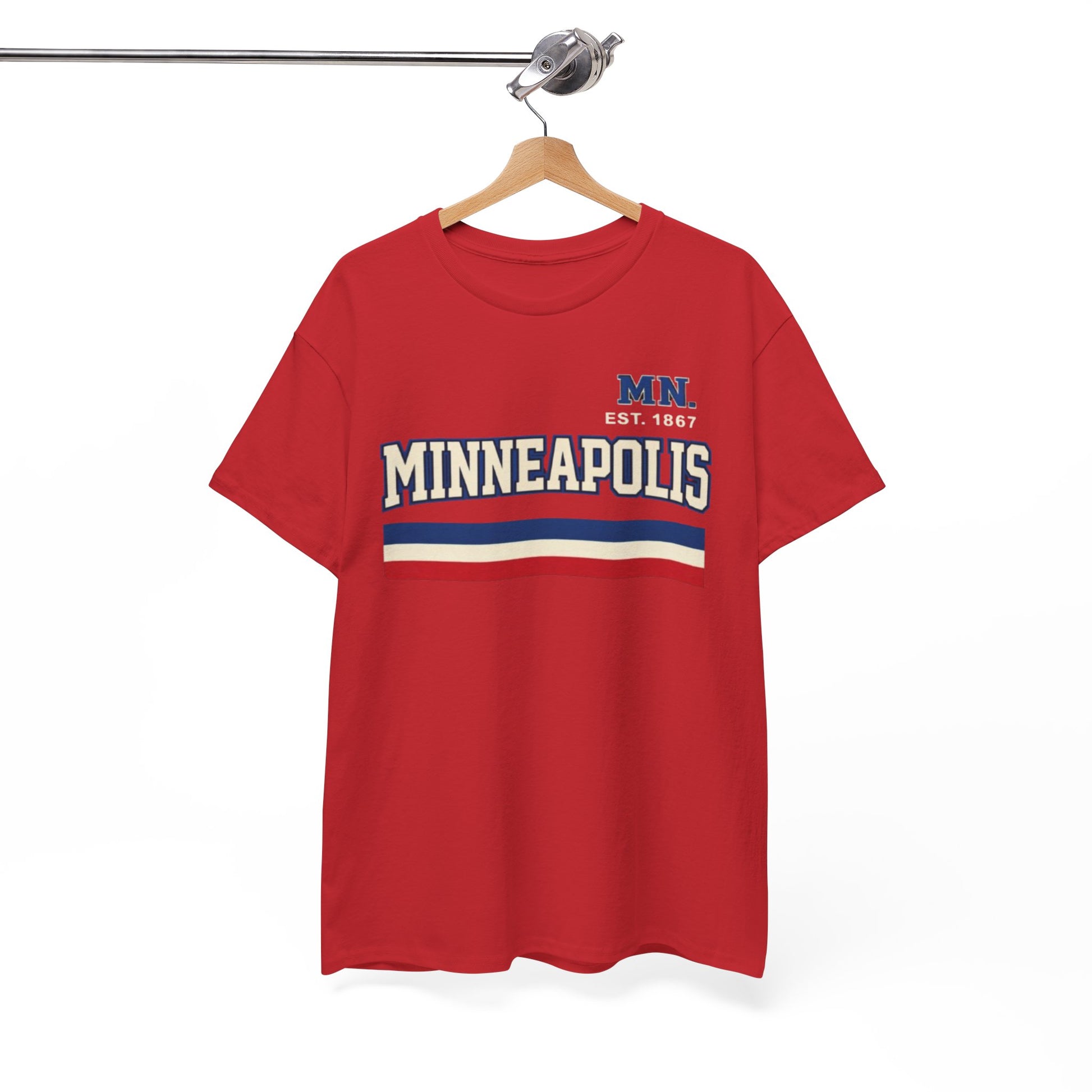 Minneapolis Vintage Stripe Tee — Established 1867 City Shirt streetwear fashion product image 5
