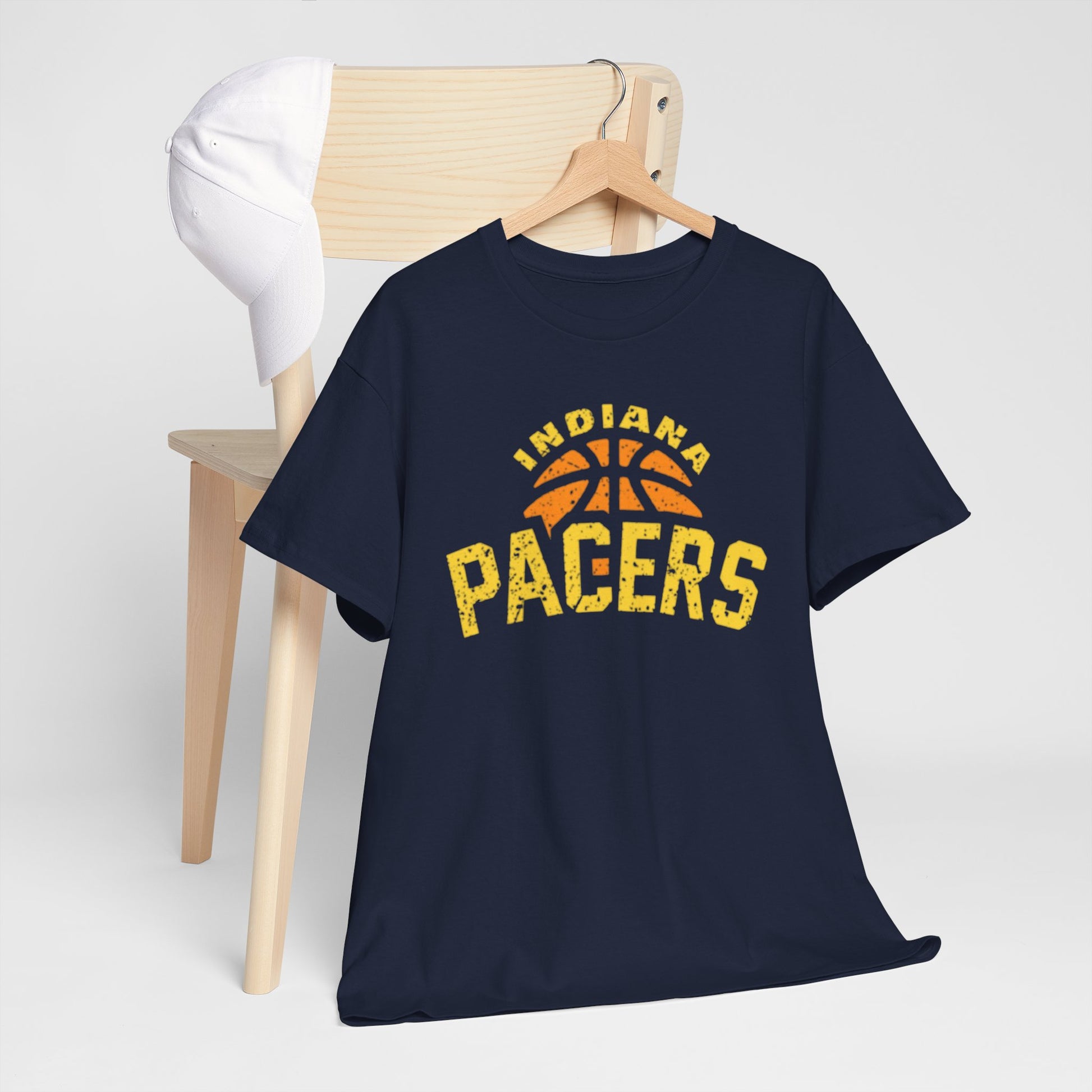 Dark Slate Gray Indiana Pacers Basketball Tee — Vintage  Sport T‑Shirt