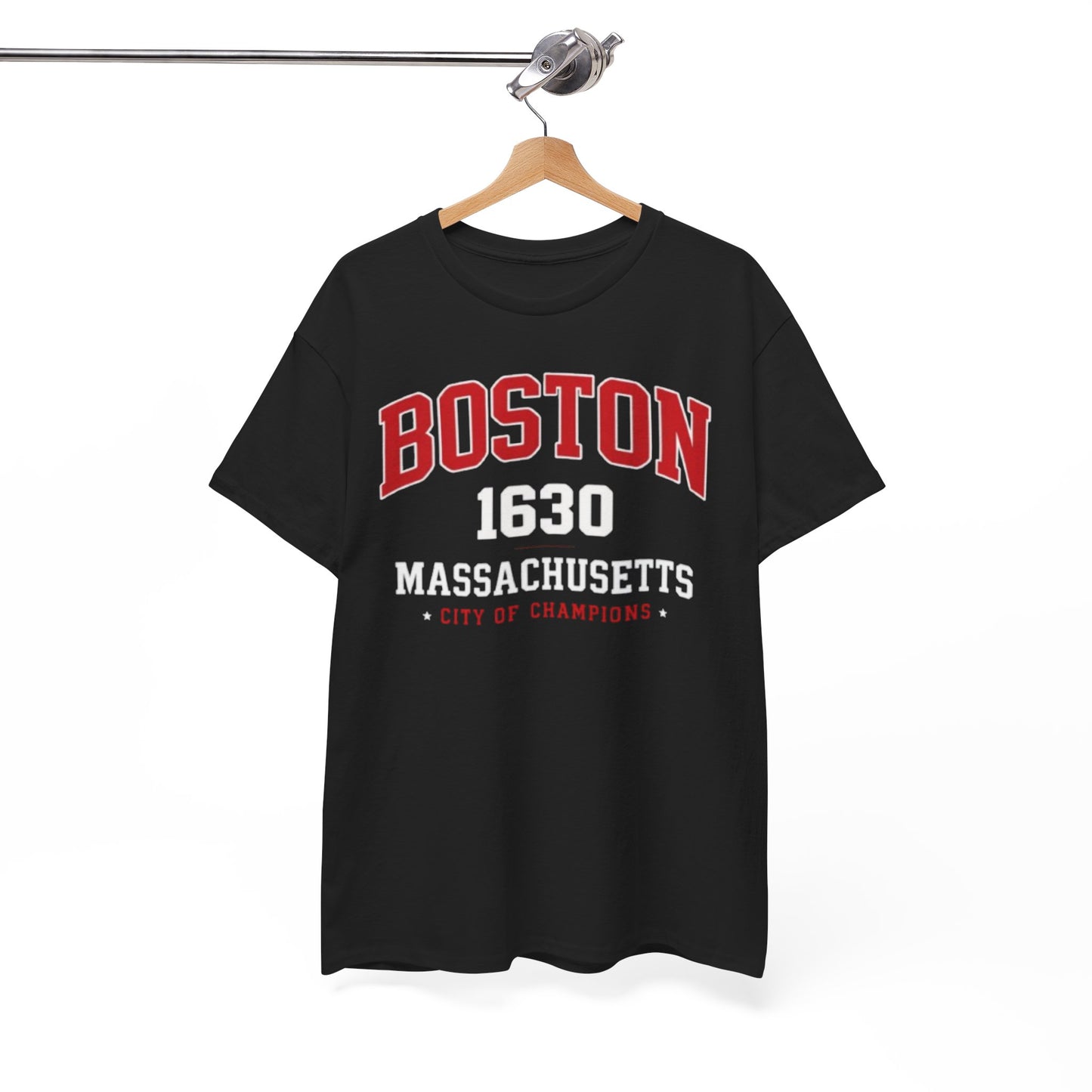 Boston 1630 Massachusetts Tee — City of Champions Vintage College T-Shirt