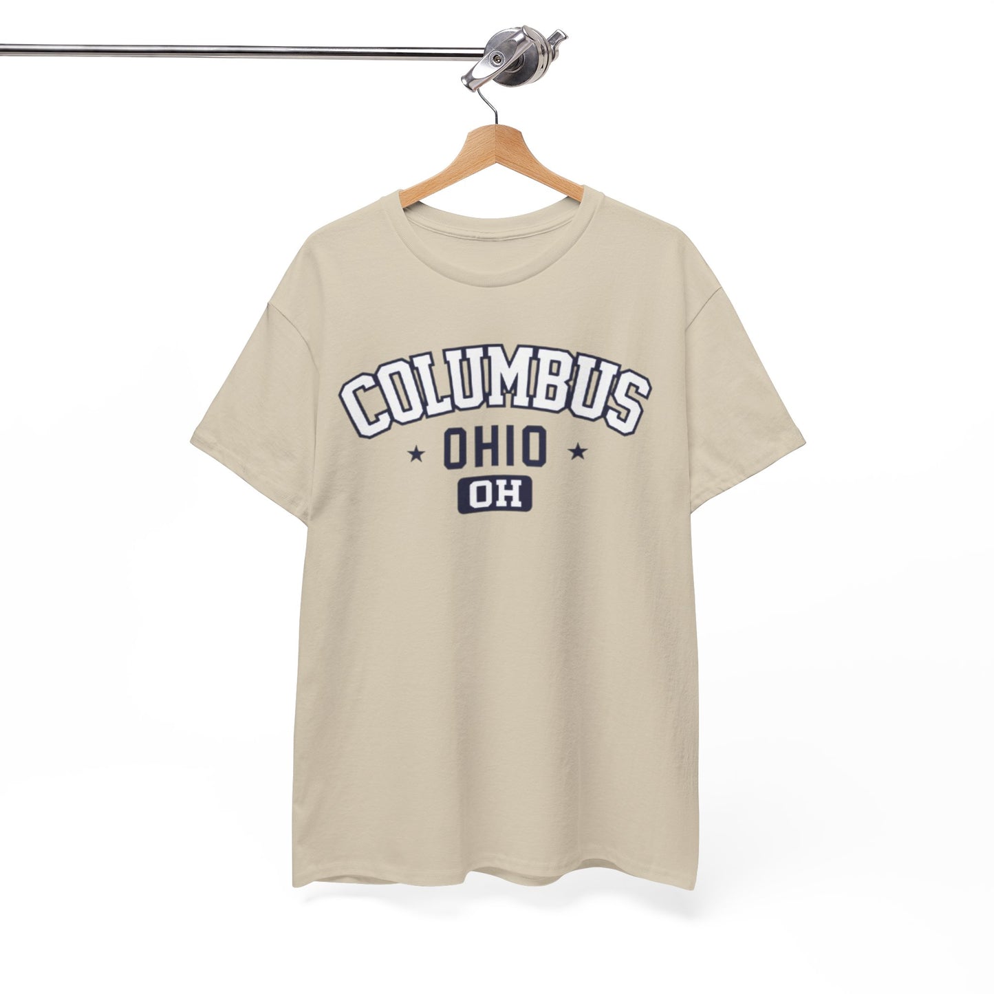 White Smoke Columbus Ohio Graphic Tee — Vintage Collegiate  Shirt