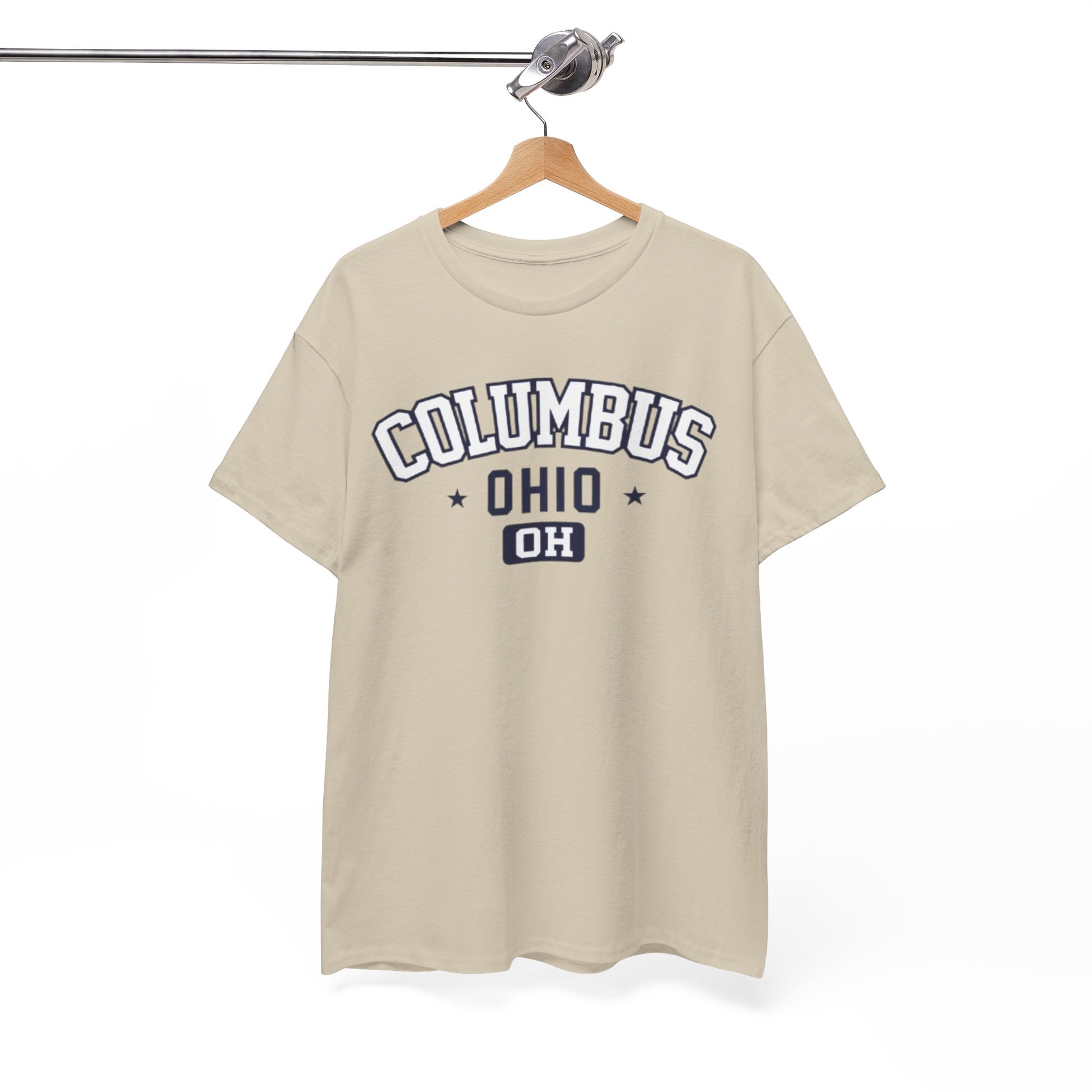 White Smoke Columbus Ohio Graphic Tee — Vintage Collegiate  Shirt