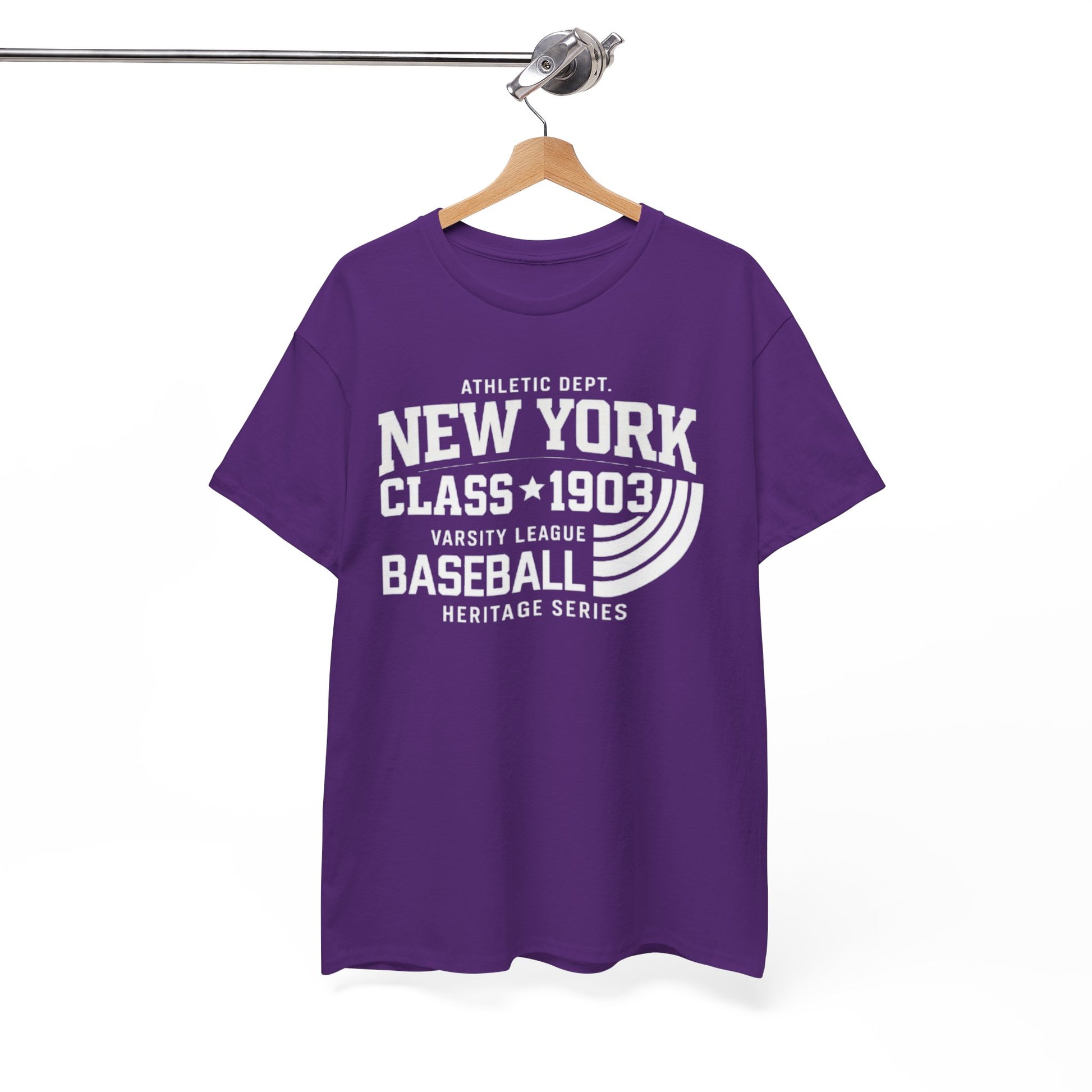 White Smoke New York Baseball T-Shirt – Athletic Dept Class 1903 Varsity tee