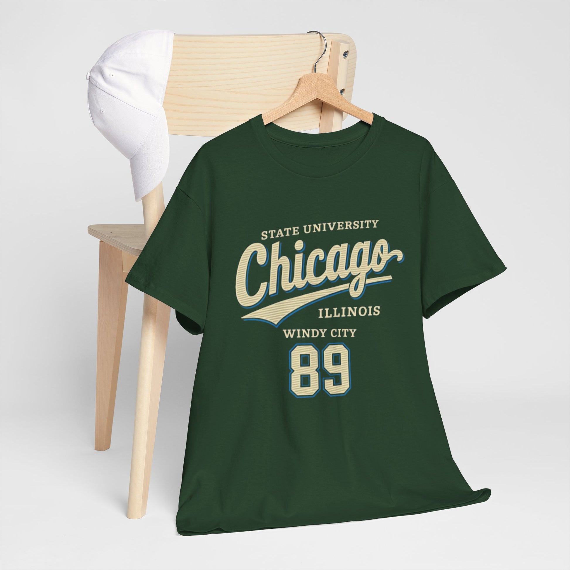 Lavender Chicago State University 89 T-Shirt – Windy City College Streetwear Tee