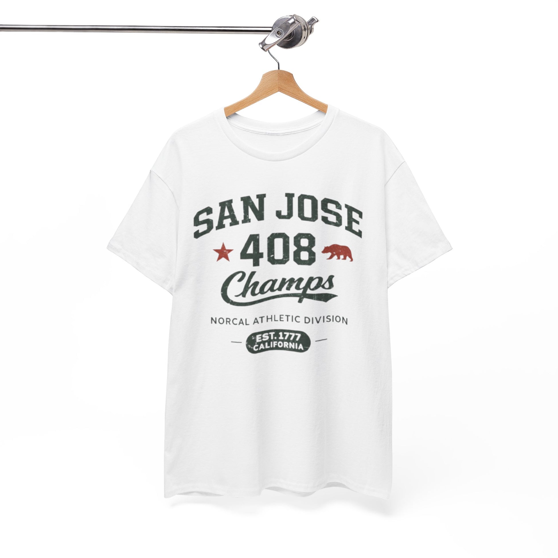 San Jose 408 Champs T-Shirt – Retro NorCal Athletic Tee streetwear fashion product image 2
