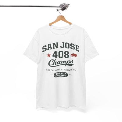 San Jose 408 Champs T-Shirt – Retro NorCal Athletic Tee