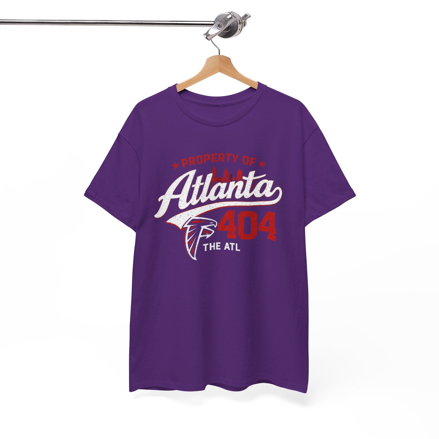 White Smoke Atlanta 404 Tee — Property of Atlanta Falcons The ATL Football Shirt