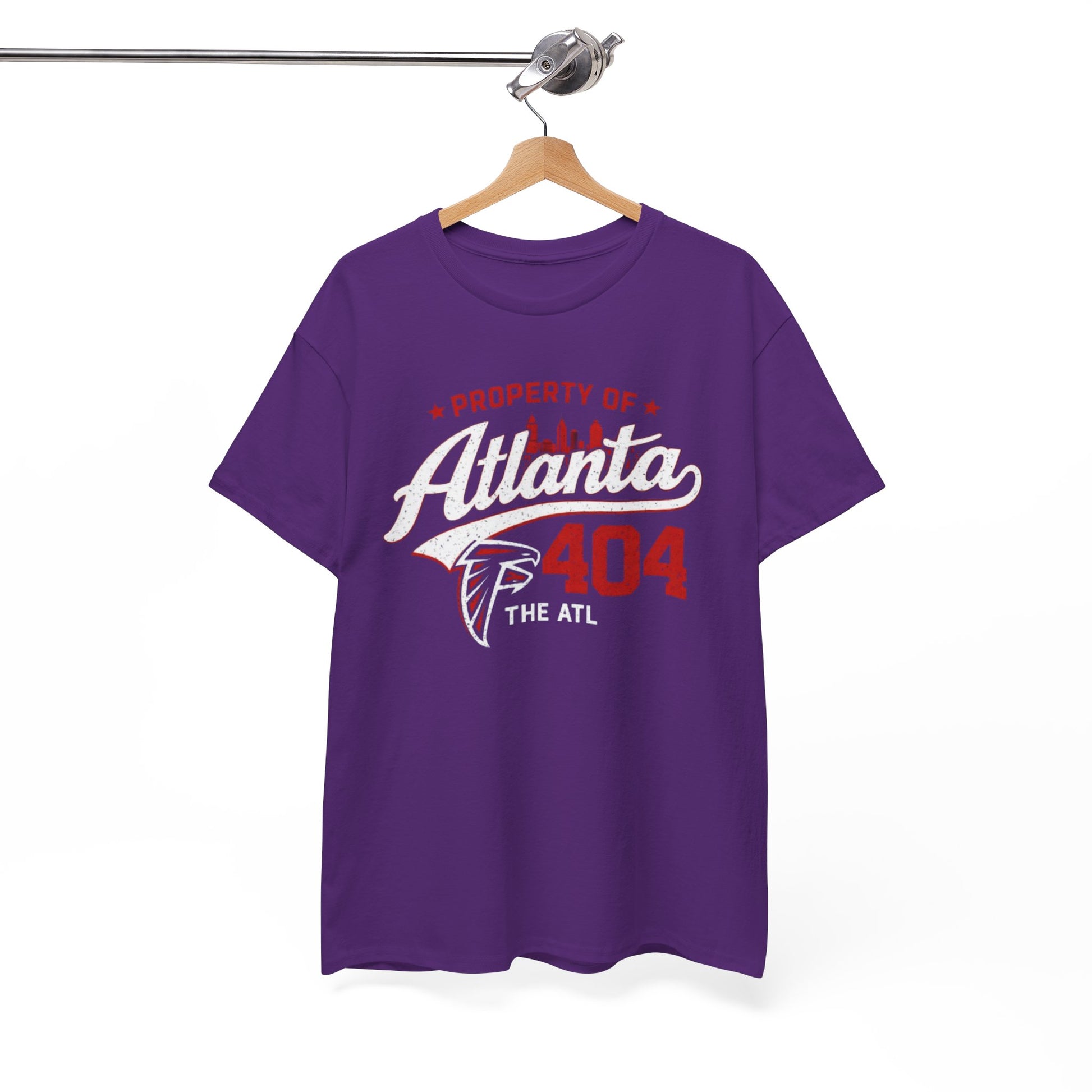 White Smoke Atlanta 404 Tee — Property of Atlanta Falcons The ATL Football Shirt