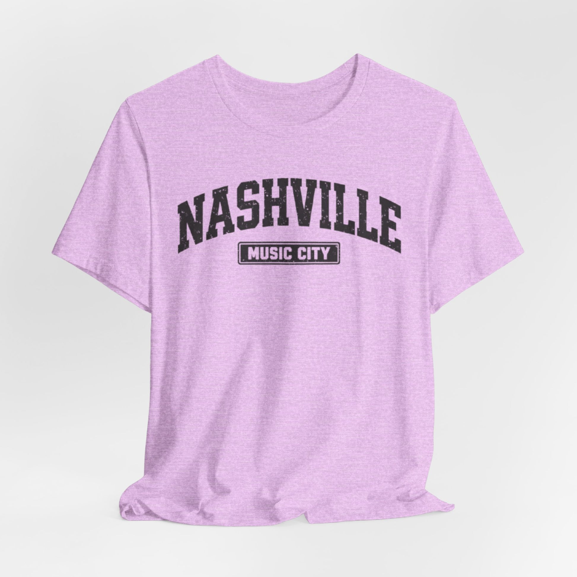 Lavender Nashville Music City Tee — Collegiate Vintage T-Shirt Vintage 90s Streetwear