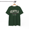 White Smoke Seattle Washington Old Town Tee — Vintage Collegiate City T‑Shirt
