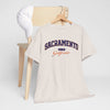 Light Gray Sacramento California Vintage Arch Tee — City  Graphic T-Shirt