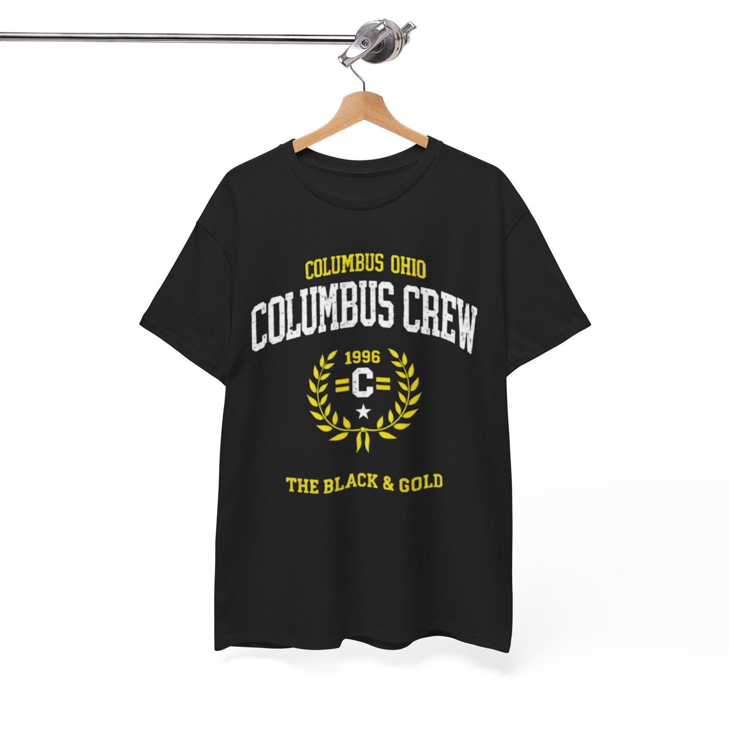 White Smoke Columbus Crew 'The Black & Gold' Tee — Columbus, Ohio Soccer T-Shirt