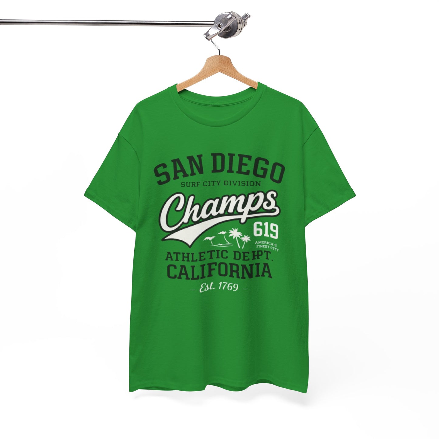 San Diego Champs Athletic T-Shirt — California 619 Surf City Tee