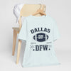 Lavender Dallas DFW Football Tee – Texas Vintage Sports T-Shirt