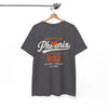White Smoke Phoenix Champs Tee — "Property of Phoenix" Vintage Athletic Shirt