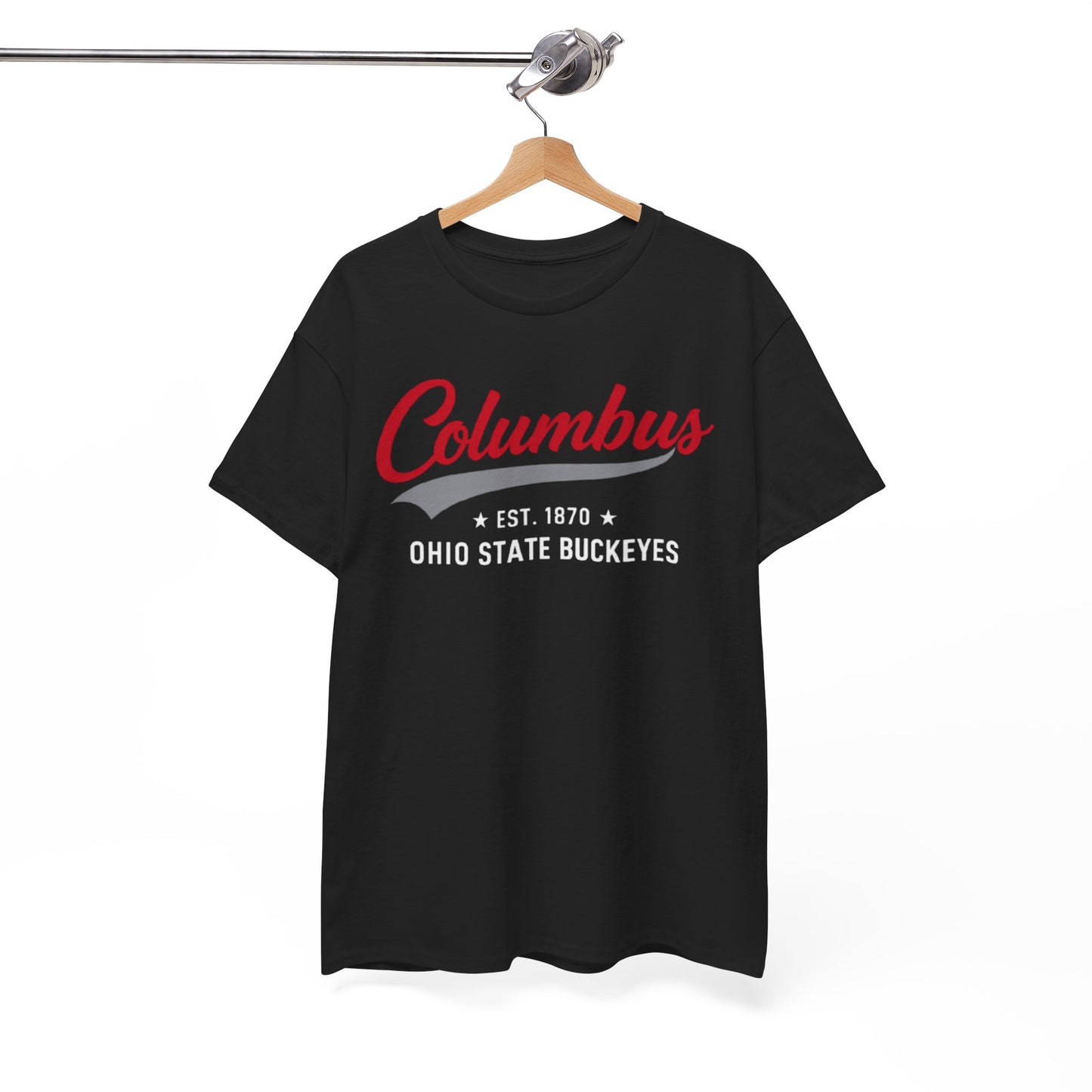 Columbus Ohio State Buckeyes T-Shirt — Retro Script City Tee S game day varsity apparel