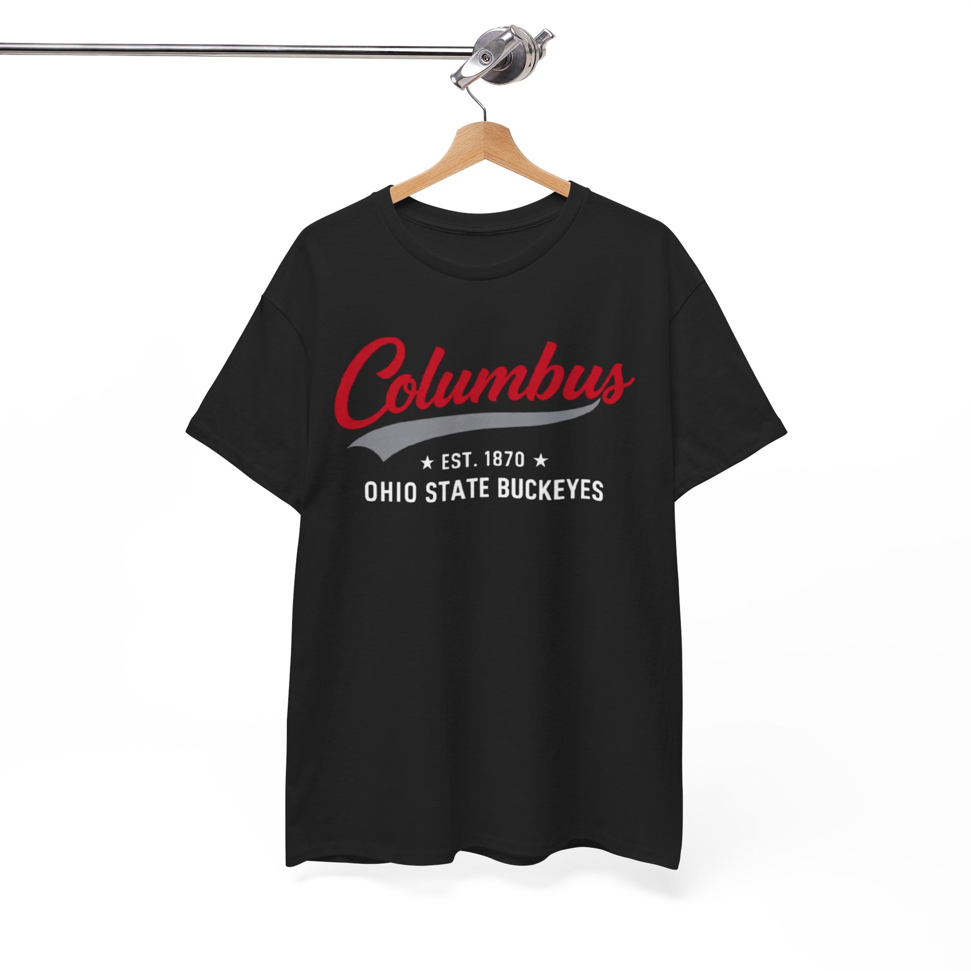 Columbus Ohio State Buckeyes T-Shirt — Retro Script City Tee S game day varsity apparel