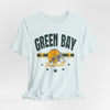 Lavender Green Bay Football Helmet Tee – Vintage-style Fan T-Shirt